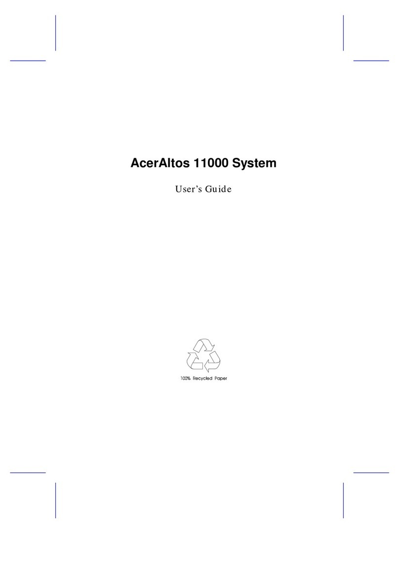 Acer Altos 11000 System User manual