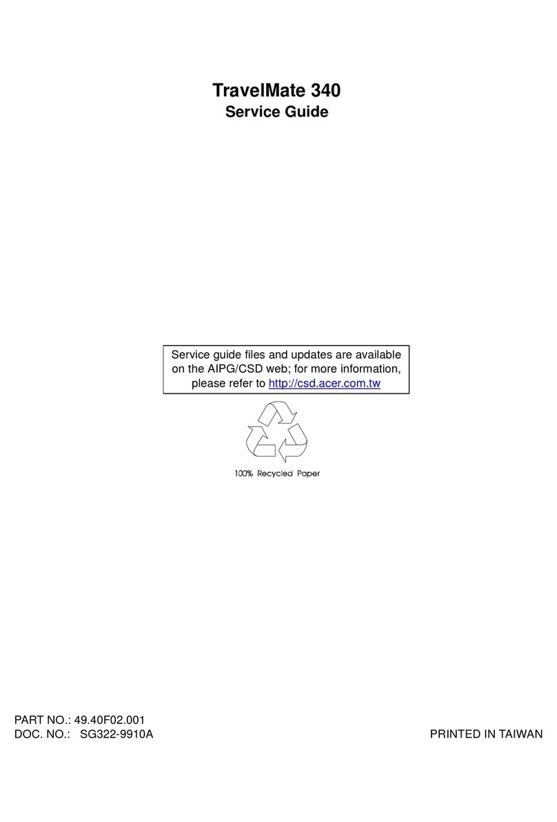 Acer TravelMate 340 Service guide
