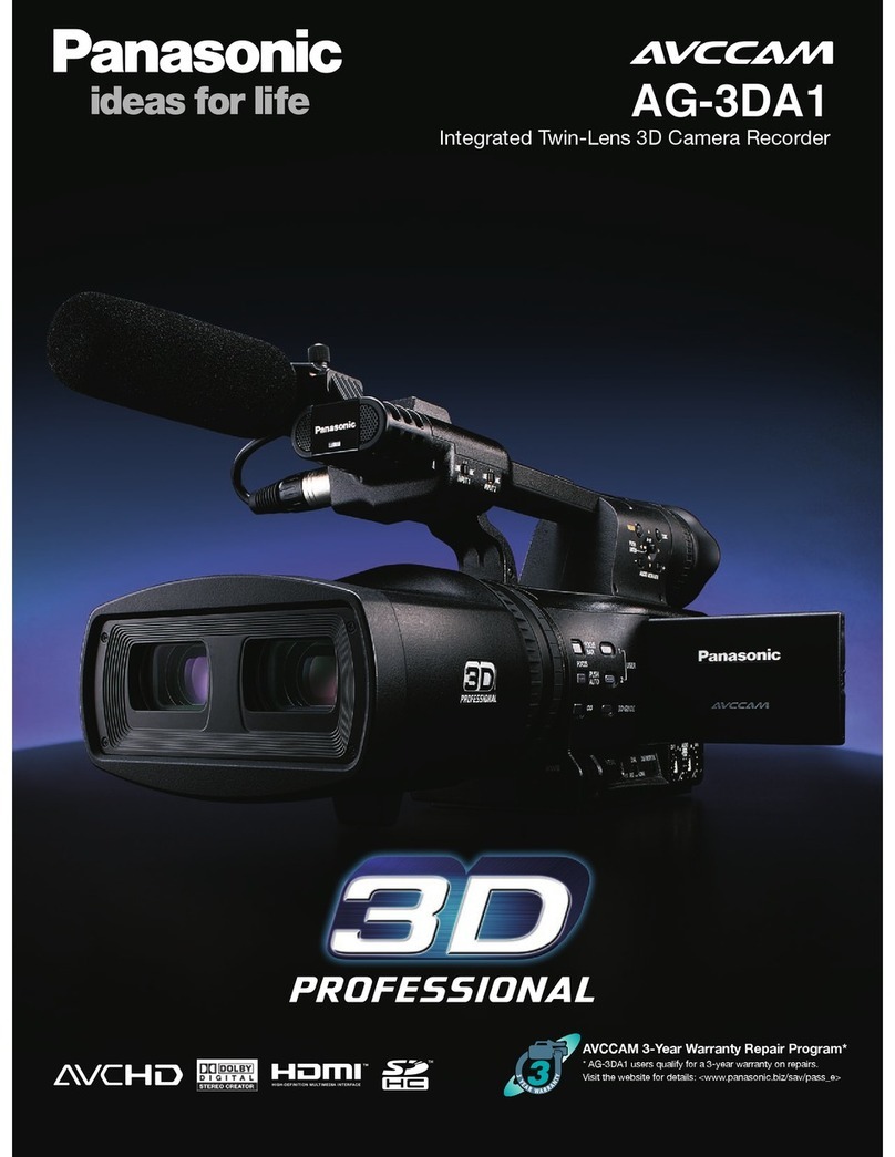 Panasonic AVCCAM AG-3DA1 User manual