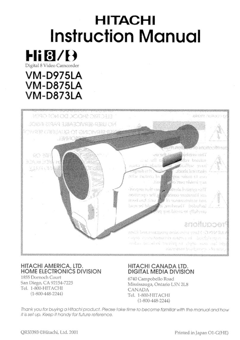 Hitachi VM-975LA - Camcorder User manual