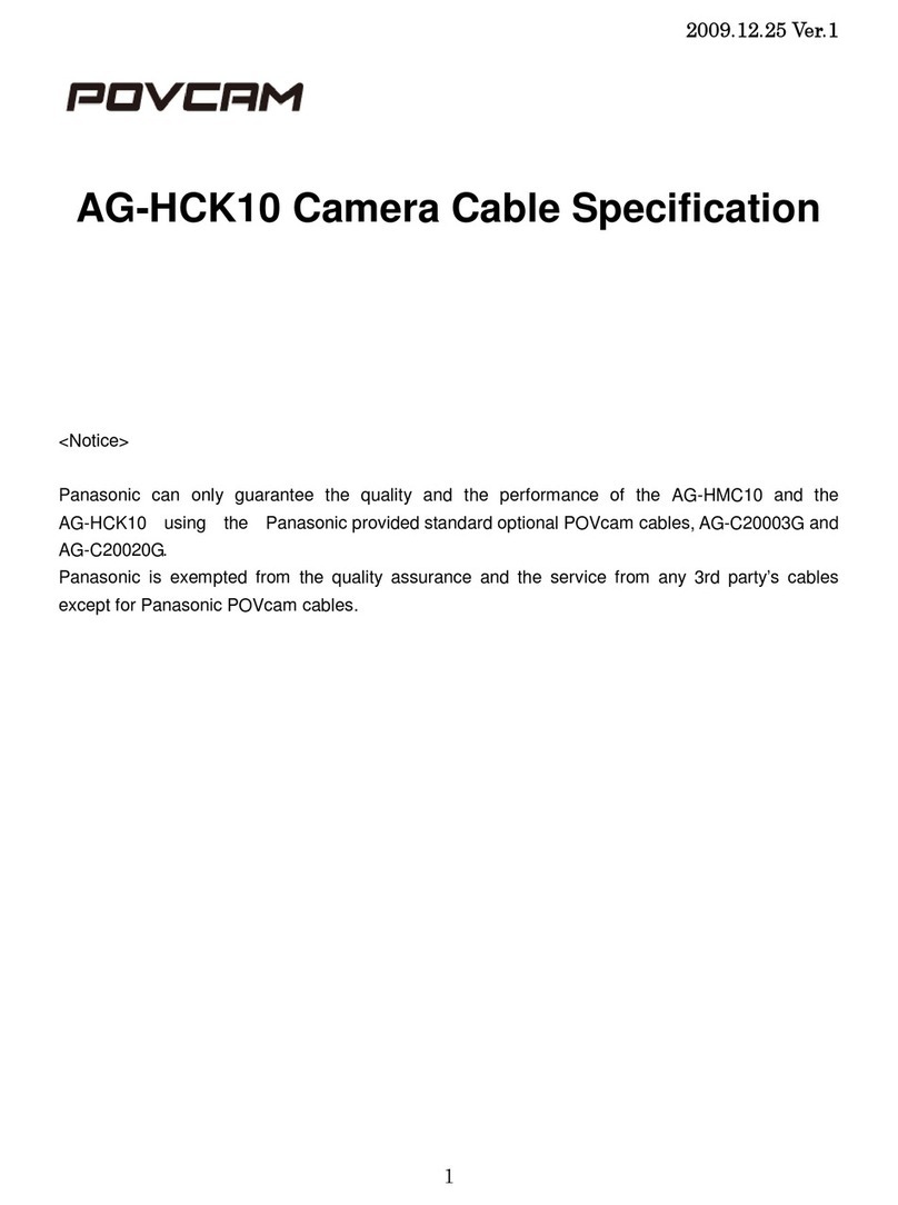 Panasonic POVCAM AG-HCK10G Specification sheet