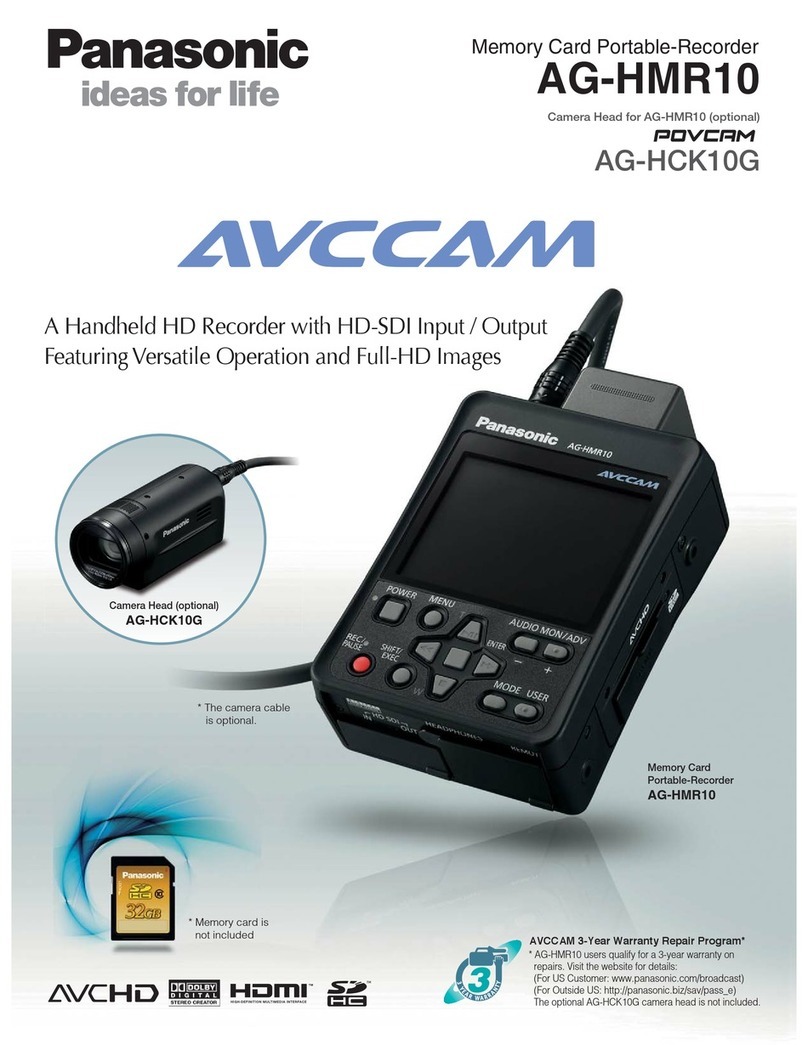 Panasonic POVCAM AG-HCK10G User manual