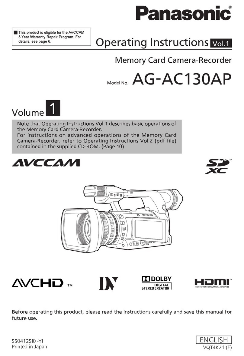 Panasonic AG-AC130A Series operating instructions
