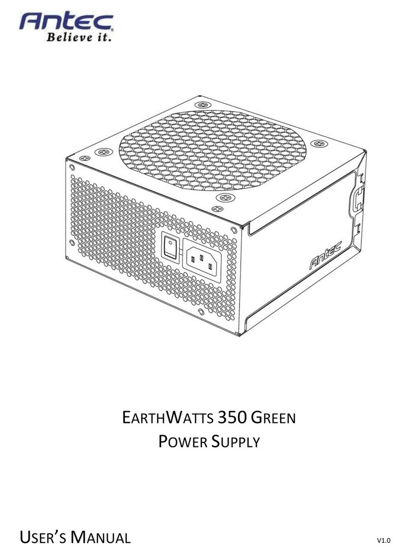 Antec EarthWatts 350 Green User manual