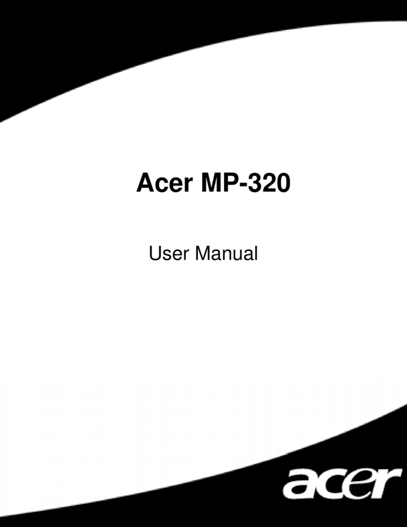 Acer MP-320 User manual