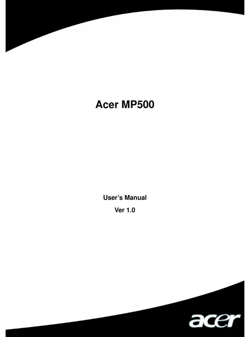 Acer MP500 user manual