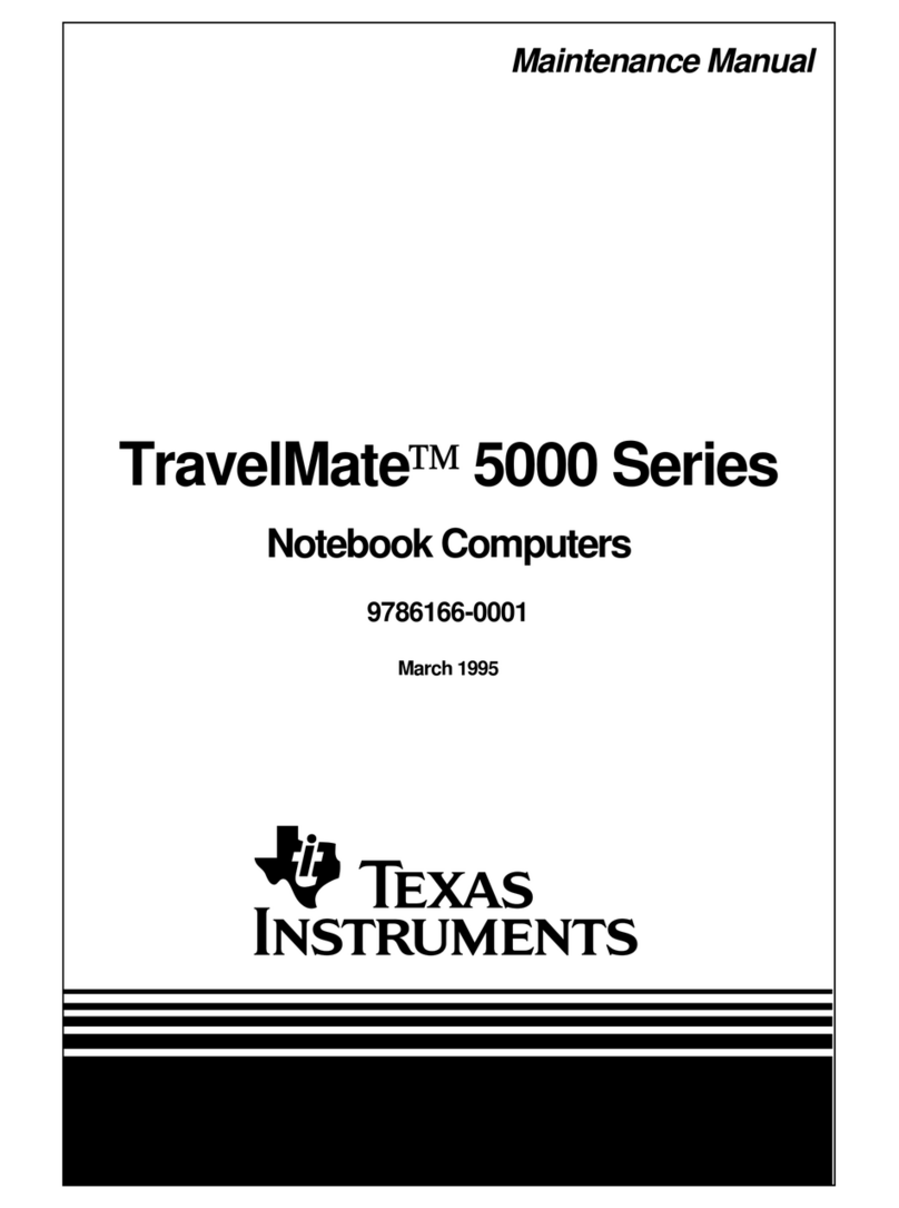Texas Instruments TravelMate 5000 Series User manual