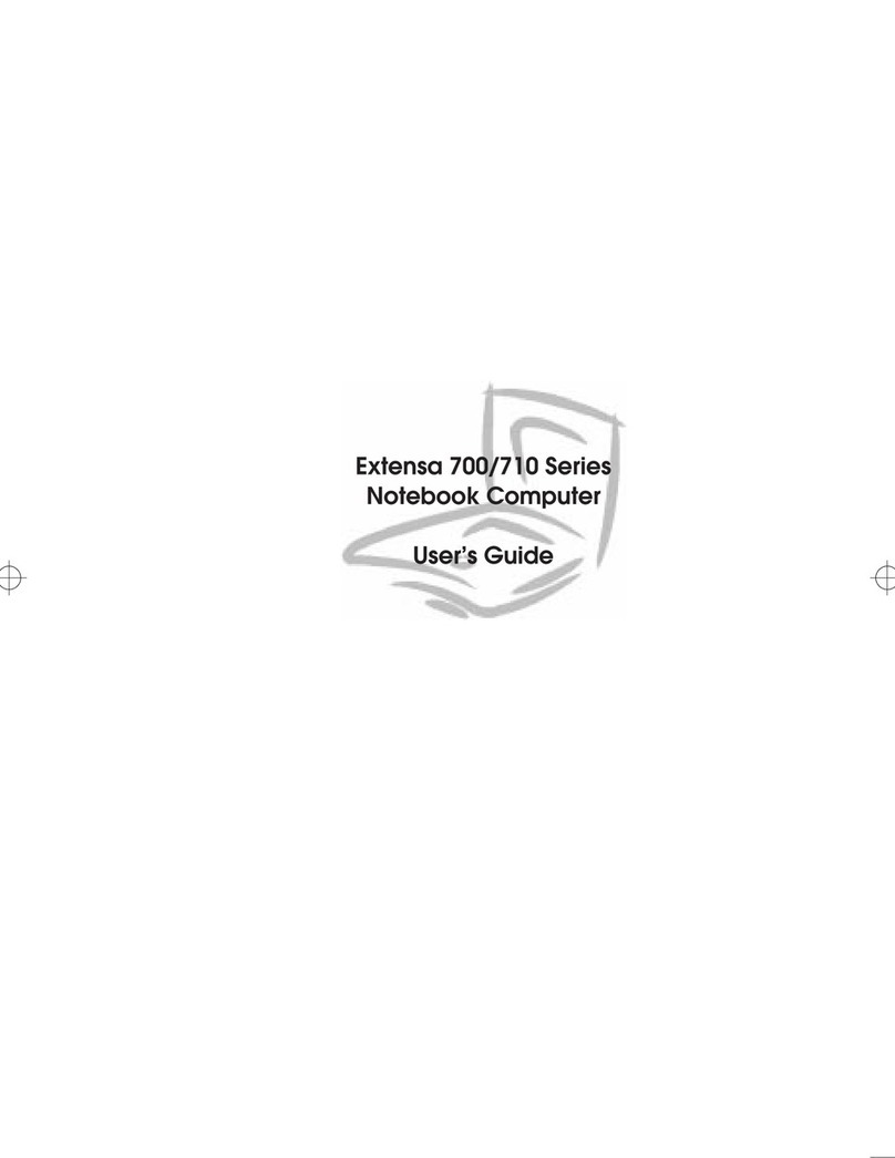 Acer Extensa 710 User manual Acer Extensa 710 User manual