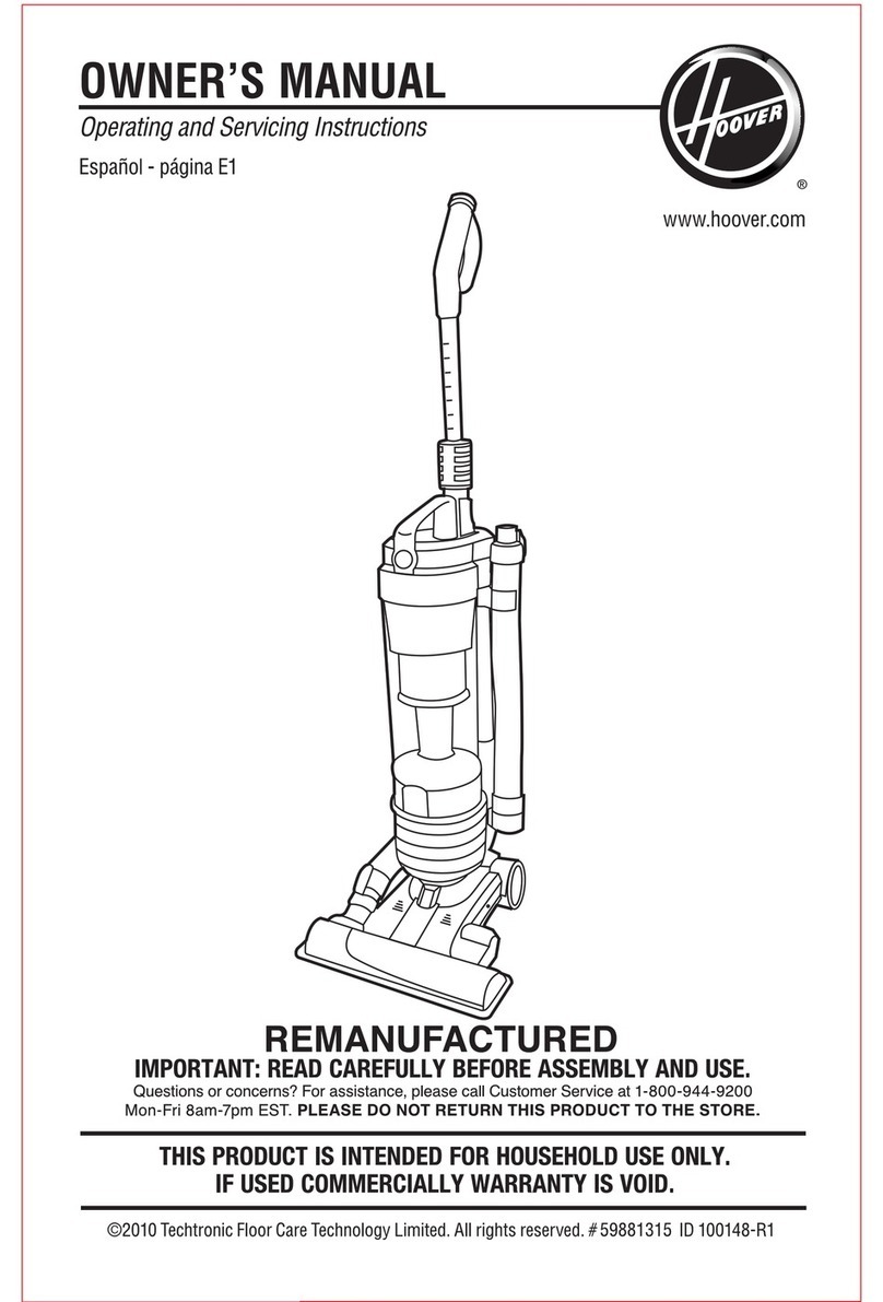 Hoover UH70400RM User manual