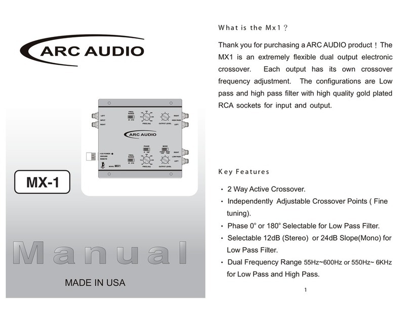 ARC Audio MX-1 User manual