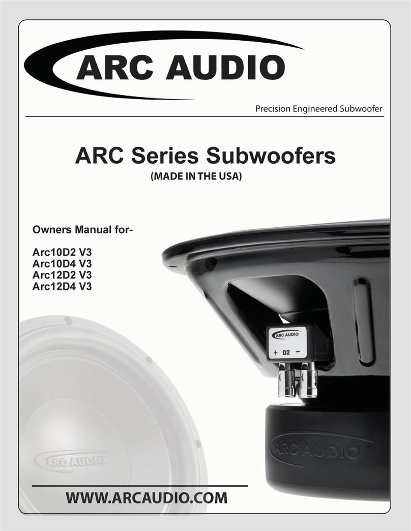 ARC Audio ARC10D2 V3 owner's manual