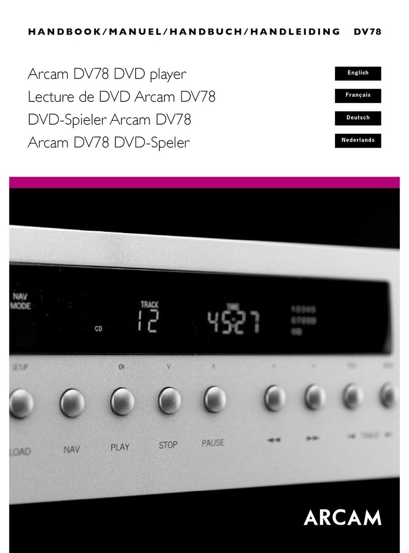 Arcam DiVA DV78 User manual