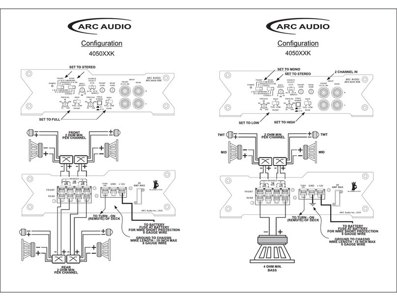 ARC Audio 4050XXK User manual