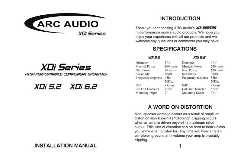 ARC Audio XDI 5.2 installation manual
