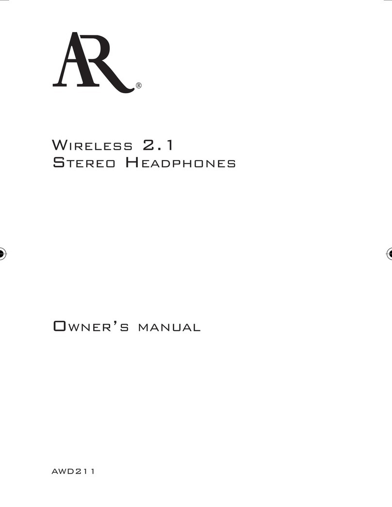 Acoustic Research AWD211 owner's manual