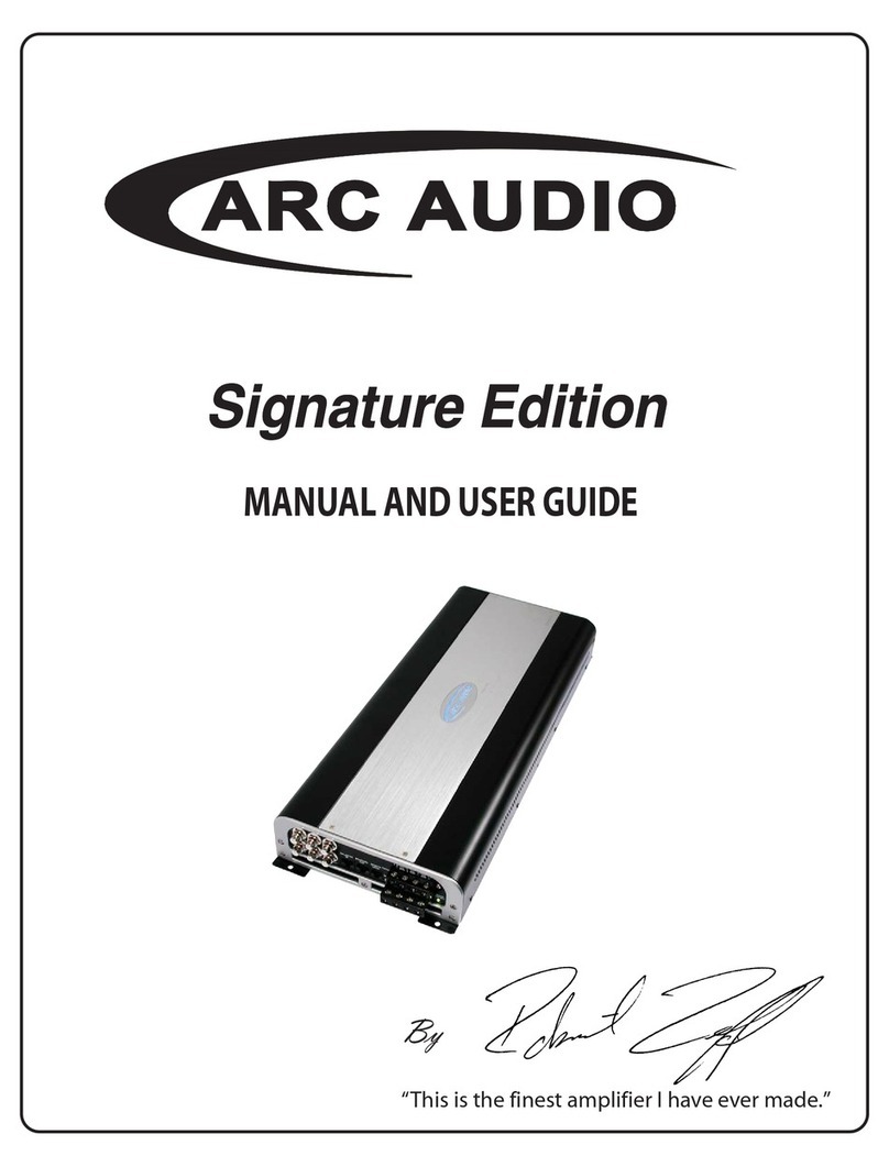 ARC Audio Signature Edition Manual and user guide