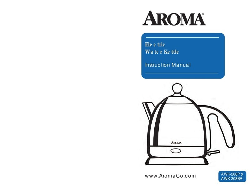 Aroma AWK-208BR instruction manual