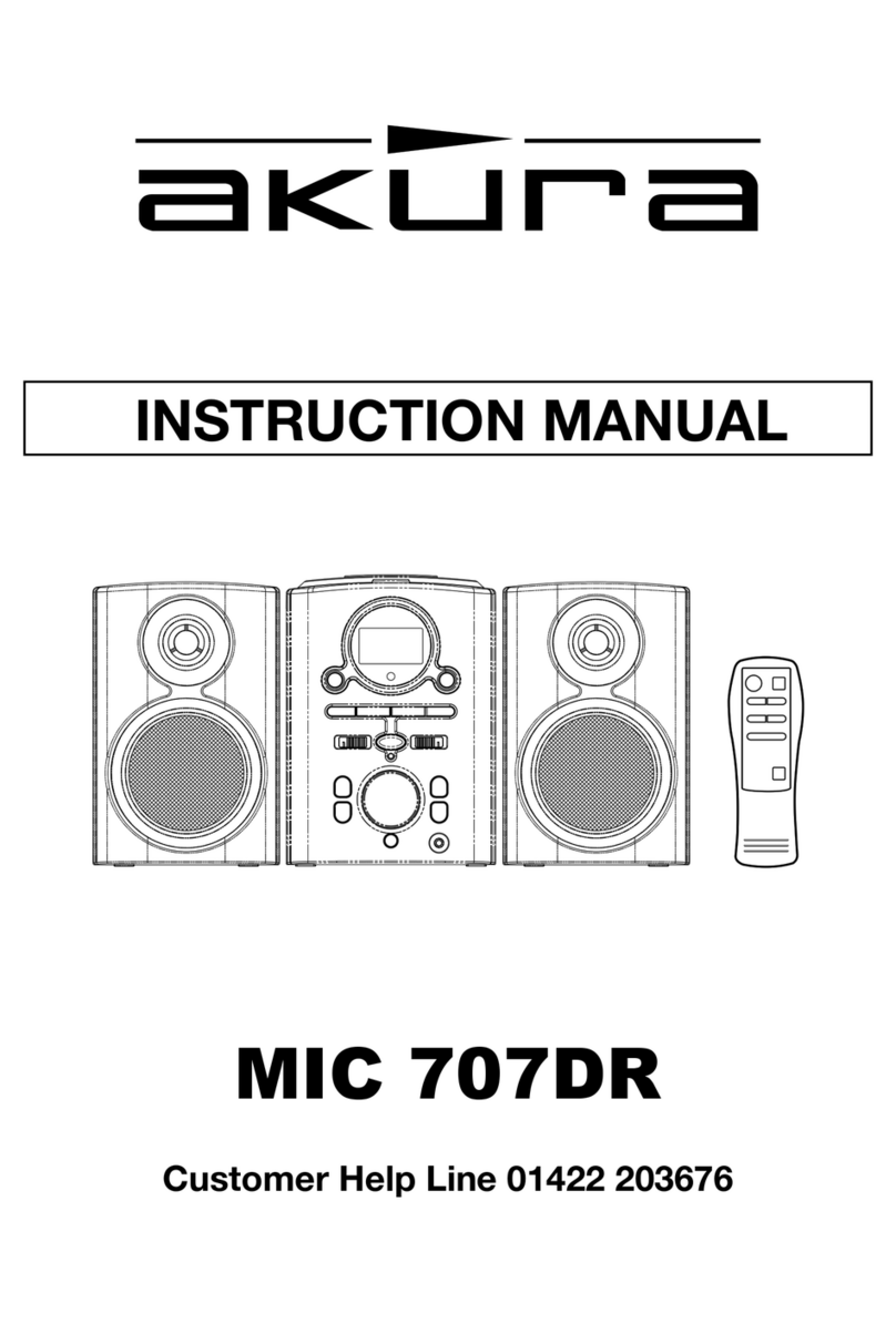 Akura MIC 707DR instruction manual