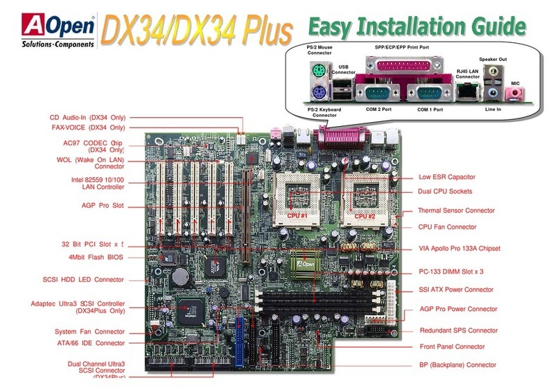 AOpen DX34 Plus User manual
