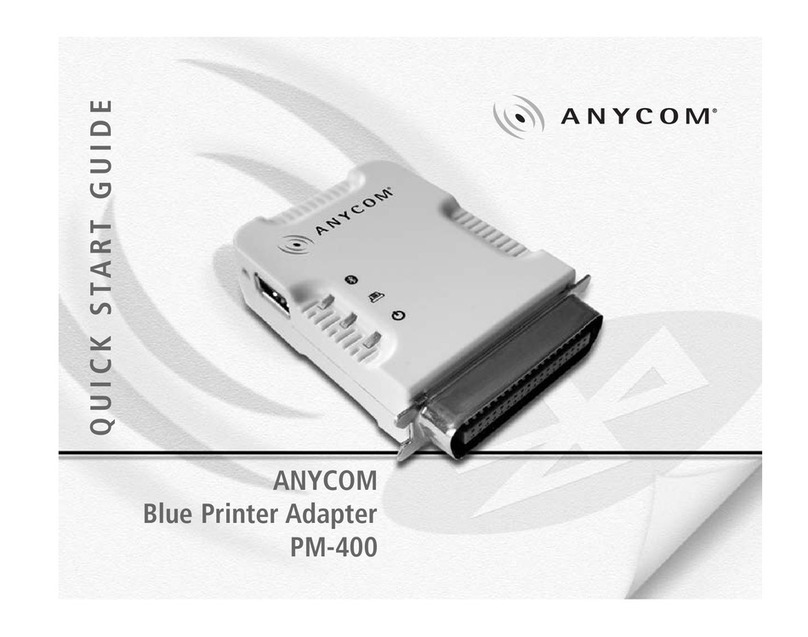 Anycom PM-400 quick start guide
