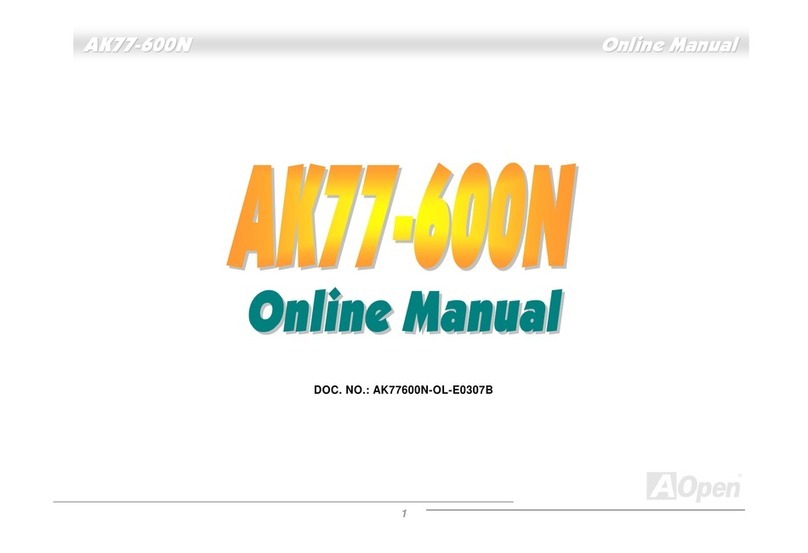 AOpen AK77-600N User manual