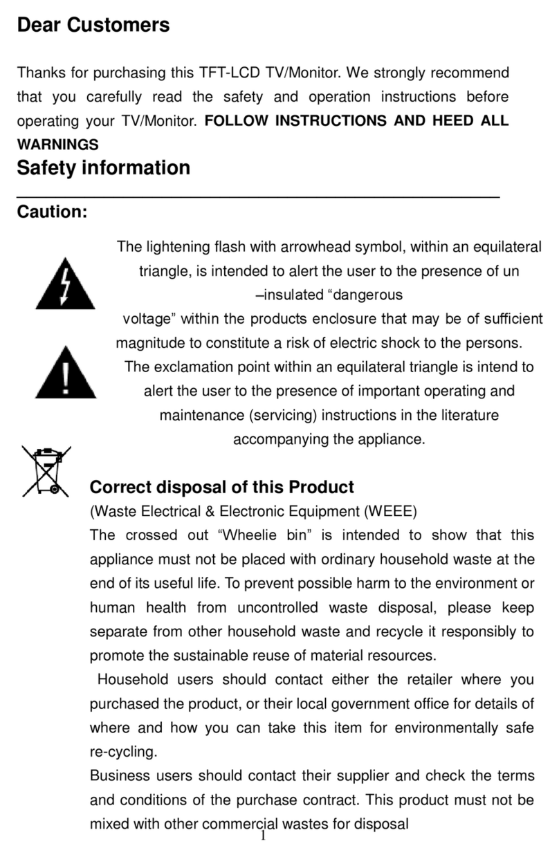 Akura TFT LCD TV/Monitor User manual