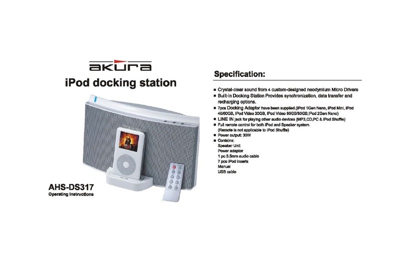 Akura AHS-DS317 operating instructions