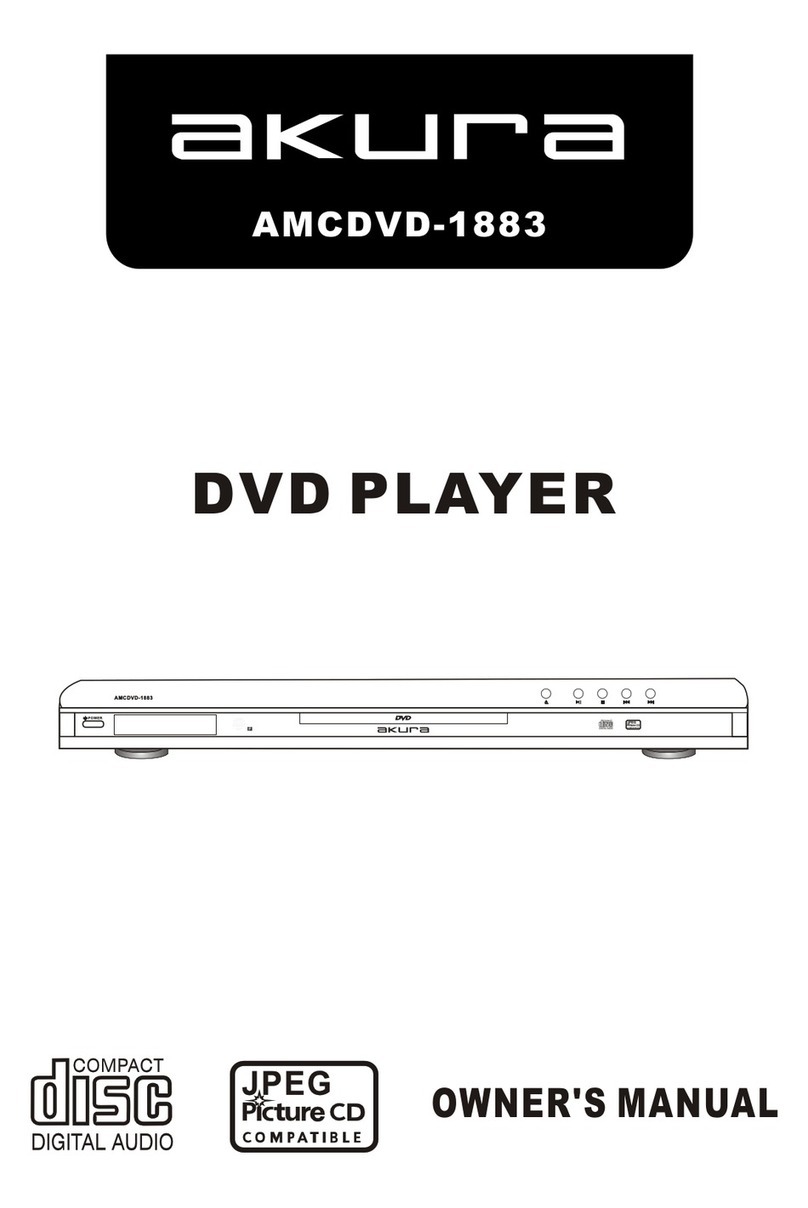 Akura AMCDVD-1883 User manual