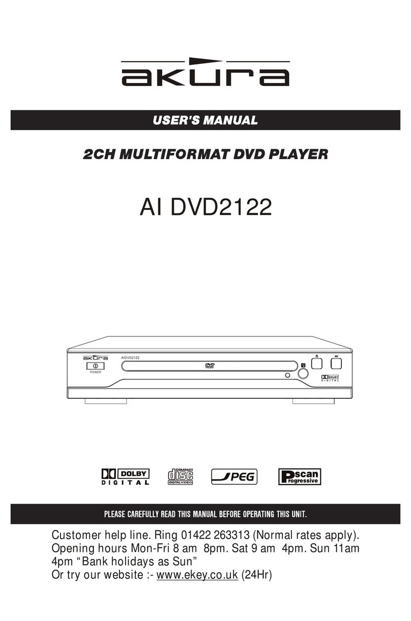 Akura AI DVD2122 user manual