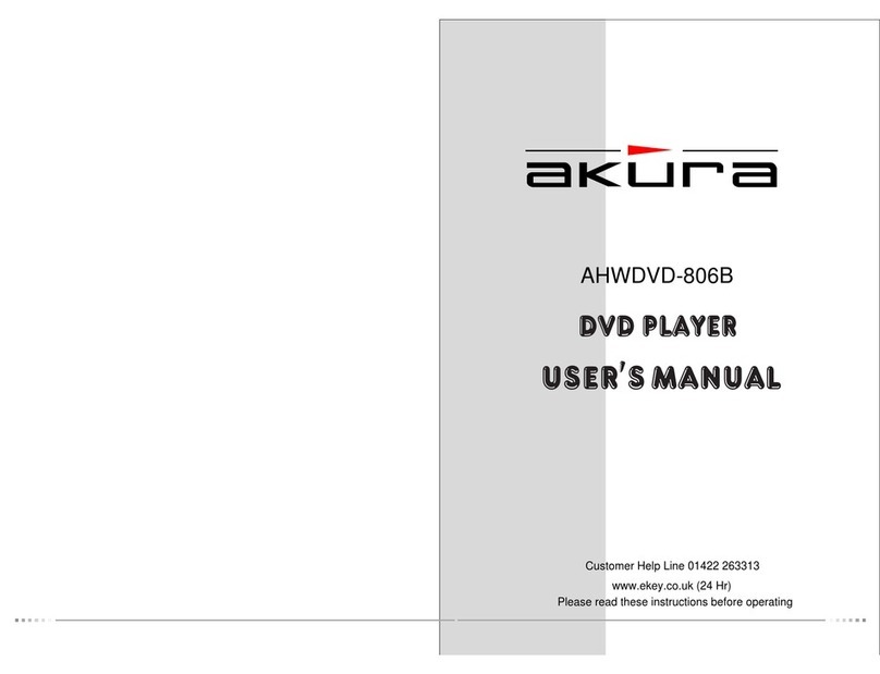 Akura AHWDVD-806B User manual