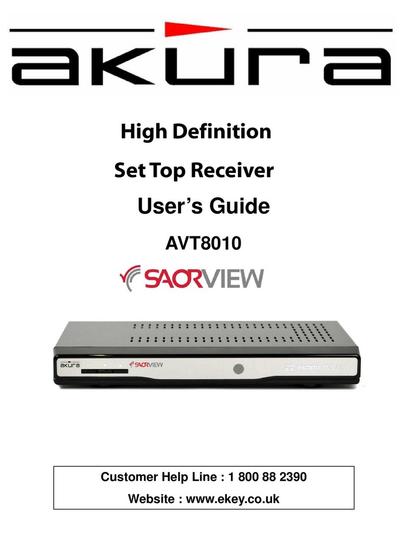 Akura SaorView AVT8010 user guide