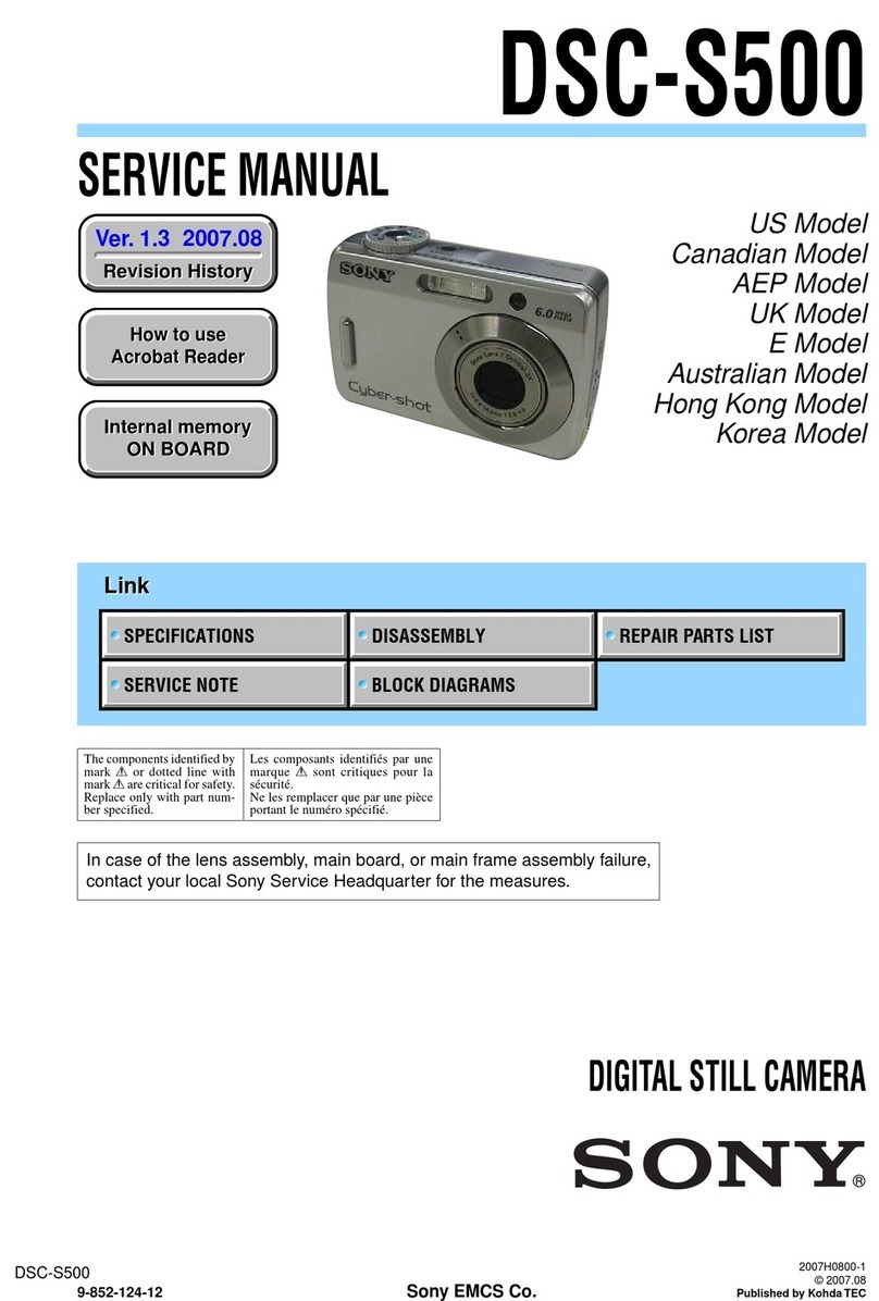 Sony DSC-S500 Cyber-shot User manual