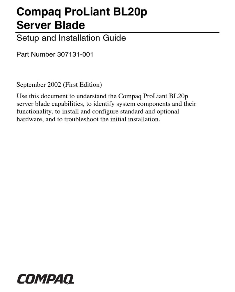 Compaq BL20p - HP ProLiant - 512 MB RAM Setup and installation guide