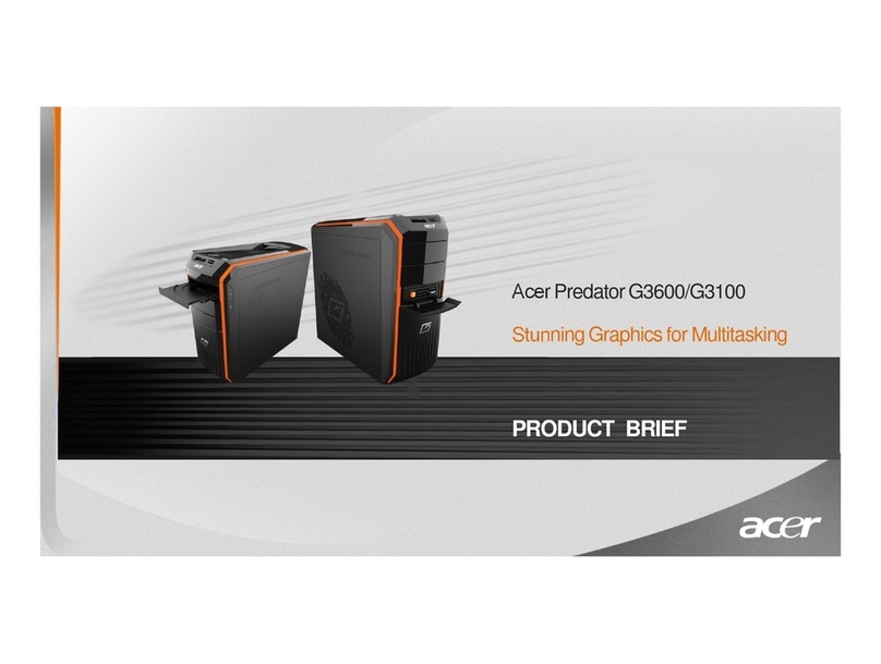 Acer Predator G3600 Reference guide