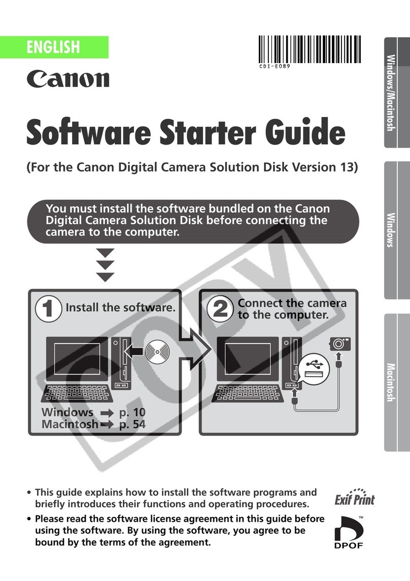 Canon PowerShot G5 Software starter guide