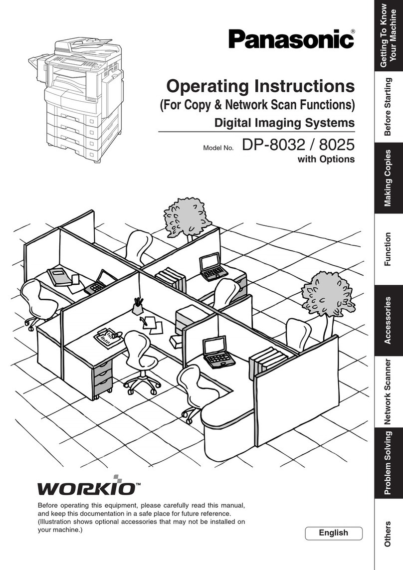 Panasonic DP-8025 User manual