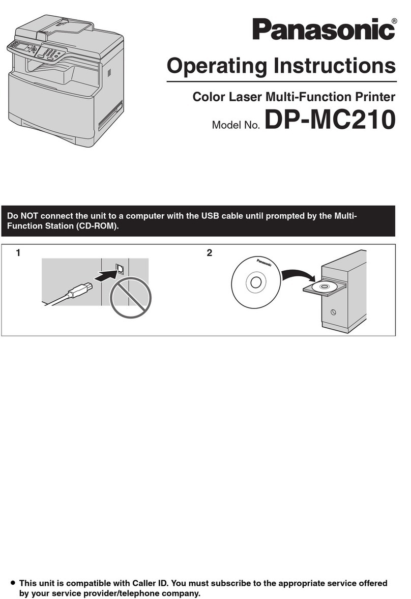 Panasonic DP-MC210 User manual