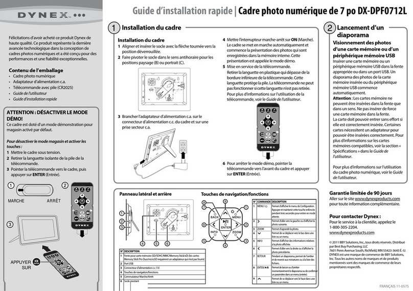 Dynex DX-DPF0712L User manual