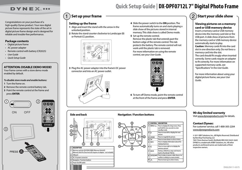 Dynex DX-DPF0712L User manual