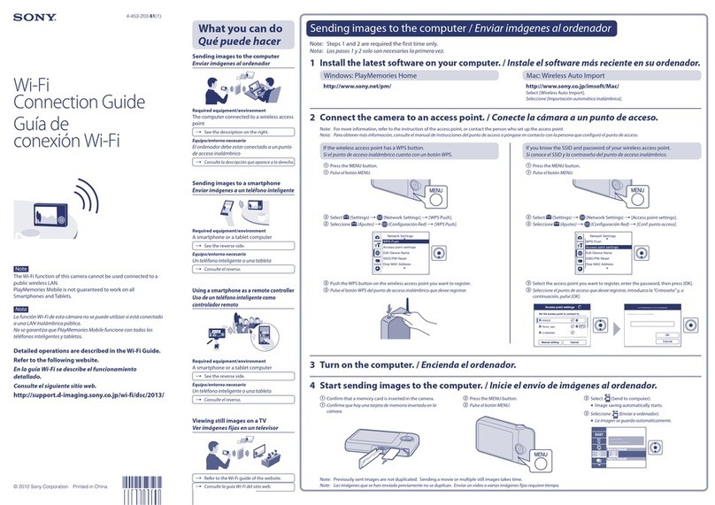 Sony DSC-WX80 Instruction Manual
