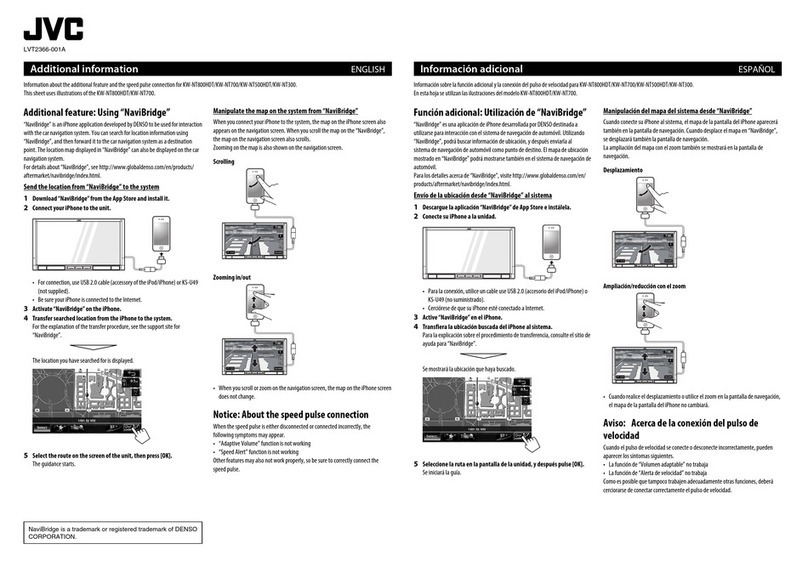 JVC KW-NT700 Installation manual