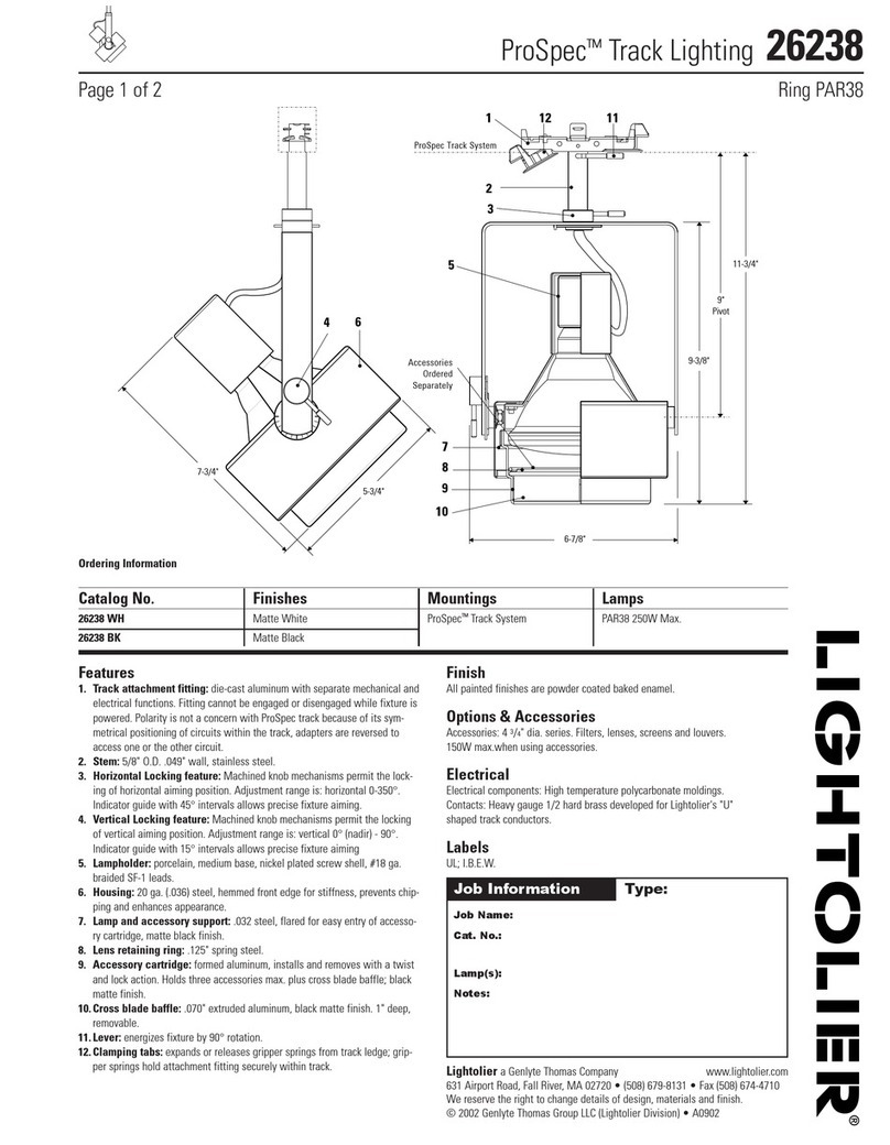 Lightolier ProSpec 26238 User manual