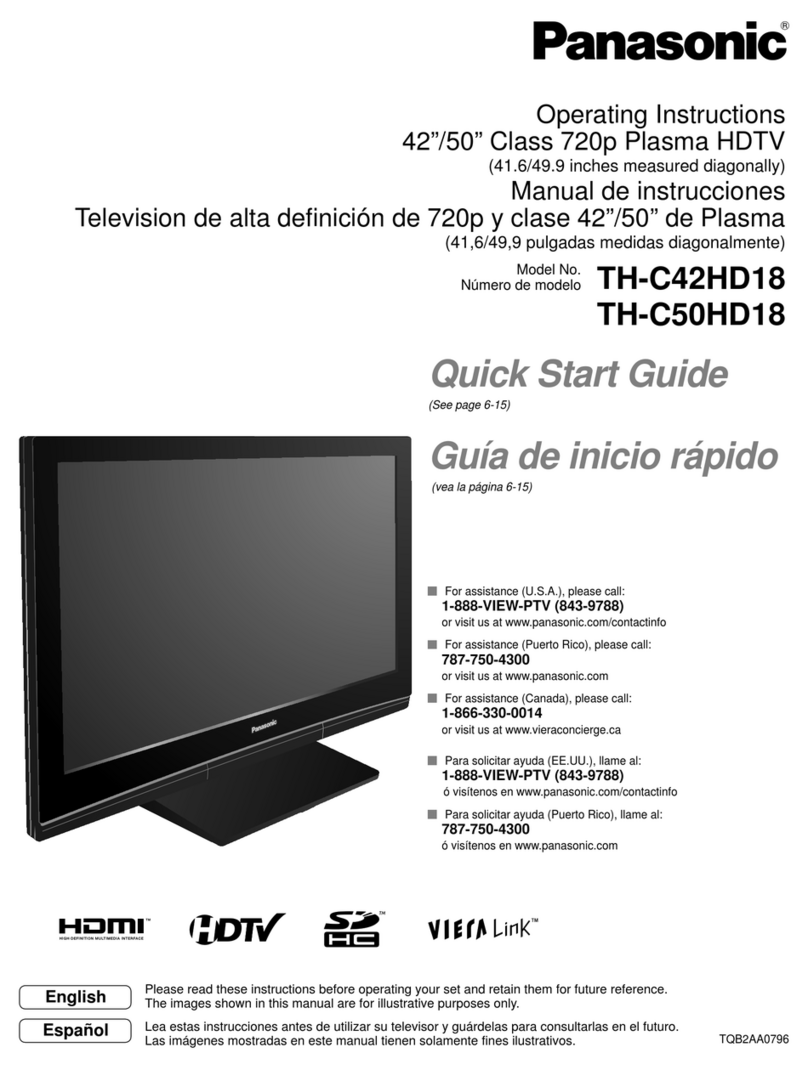Panasonic TH-C42HD18 User manual