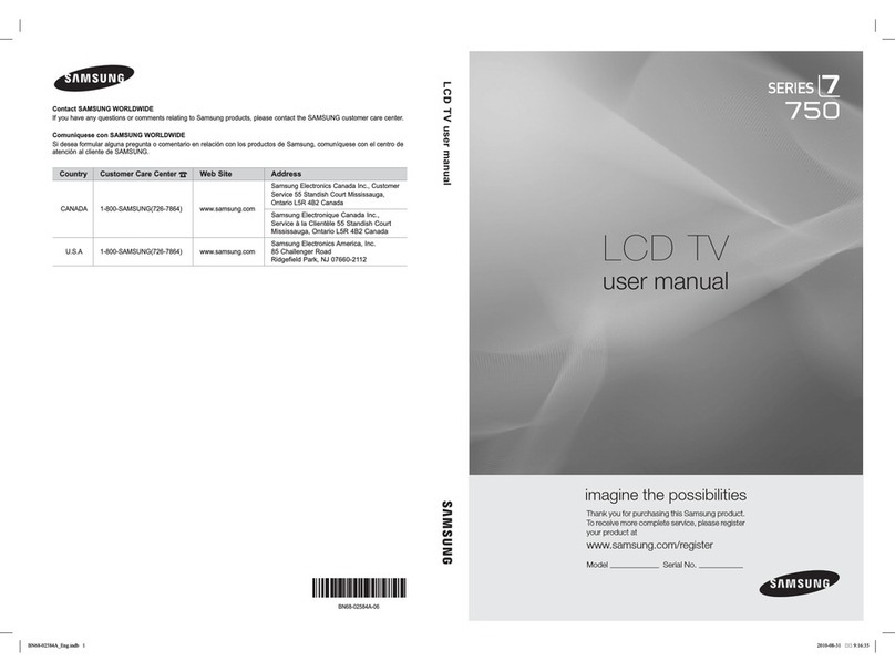 Samsung LN55C750 User manual