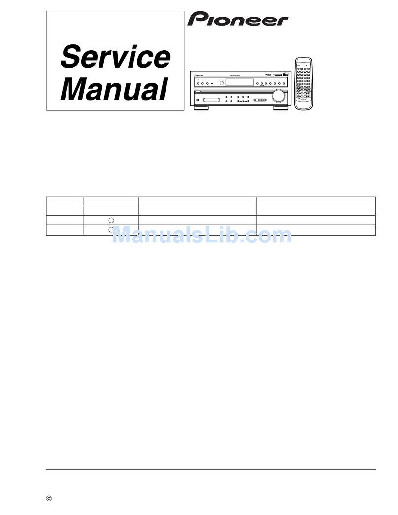 Pioneer VSX-D458 User manual