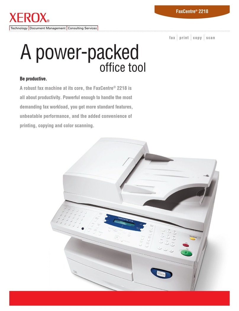 Xerox FaxCentre FC2218 User manual