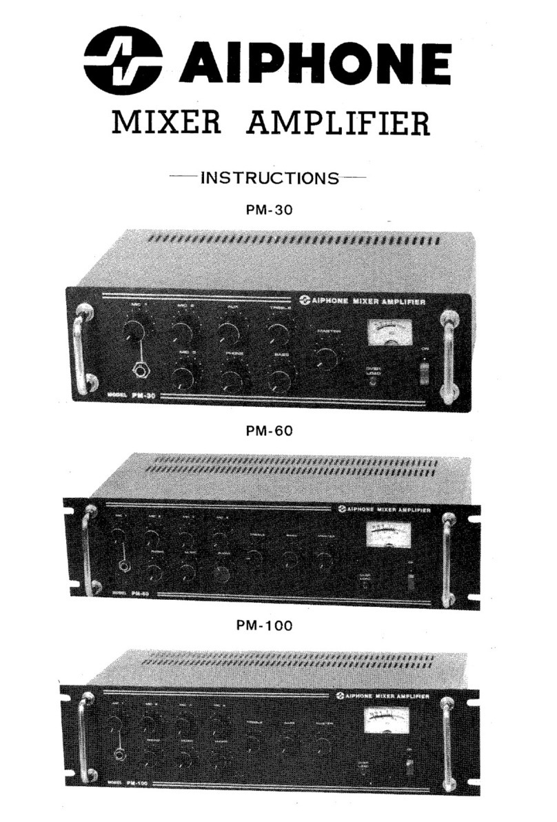 Aiphone PM-100 User manual