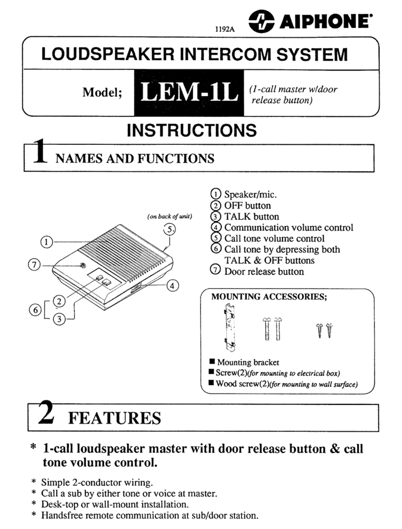 Aiphone LEM-1L User manual