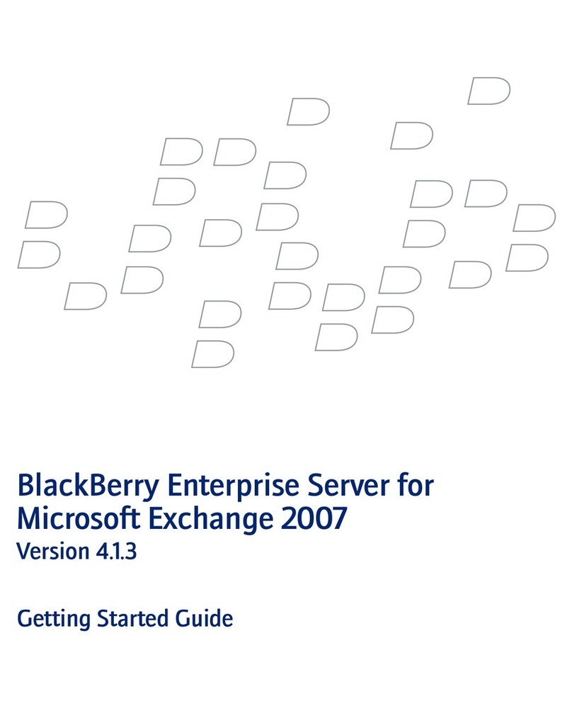Blackbe;rry PRD-10459-016 - Enterprise Server For MS... User manual