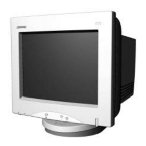 Compaq 307713-001 - V 75 - 17" CRT Display User manual